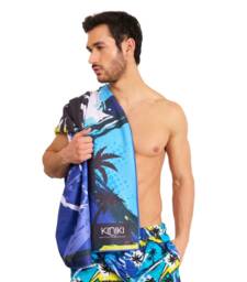 Kiniki Florida Microfibre Beach Towel - thumbnail 1