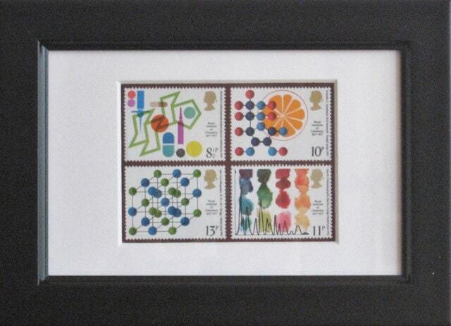 Chemistry Postage Stamps, Mint, Framed From 1977