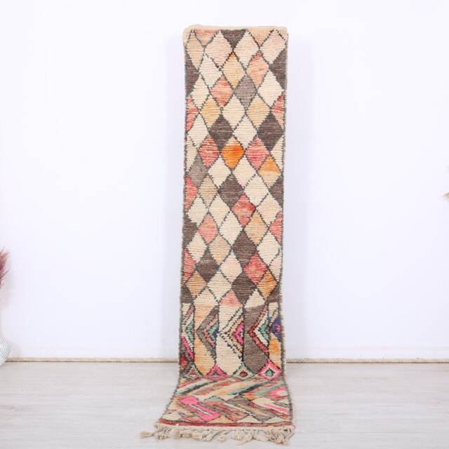 Moroccan Runner Rug, Boujaad 2x9 Ft - image 1