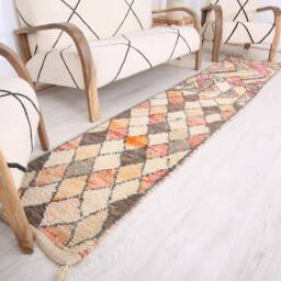 Moroccan Runner Rug, Boujaad 2x9 Ft - thumbnail 3