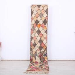 Moroccan Runner Rug, Boujaad 2x9 Ft - thumbnail 1