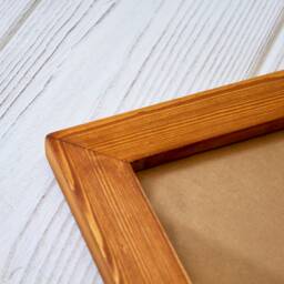 Antique A3 Picture Frame - Handmade Free Standing Oak Stain Rustic Vintage Photo Wooden Frames With Mount Option - thumbnail 3