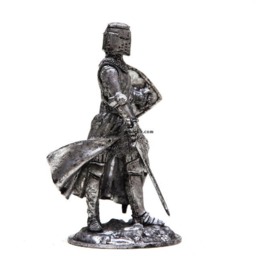 Tin 54mm English Knight 14 Century Metal Miniature - thumbnail 2