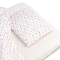 Boho Bed Linen Set, Bedding Duvet & Pillow Cover, Unisex Cotton Bed For Kids, Neutral Baby Set