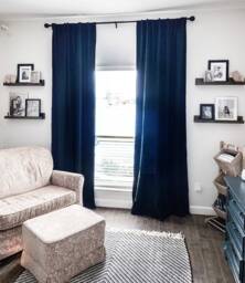 Pair Of Belgian Linen Curtains Beautiful For, Bedrooms, Living Rooms, Kitchens, Dining Rooms, Farmhouse Decor, Window Treatments - thumbnail 1