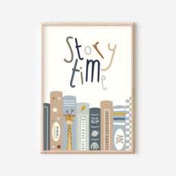 Personalised Story Time Children's Print. Perfect For Girls Rooms, Boys Playrooms & Nurseries - Unframed - thumbnail 3