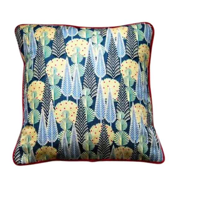 Heals 1810 Trees Cushion Cover Cressida Bell Linen Pillow, 16 Inch - image 1