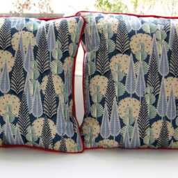 Heals 1810 Trees Cushion Cover Cressida Bell Linen Pillow, 16 Inch - thumbnail 3