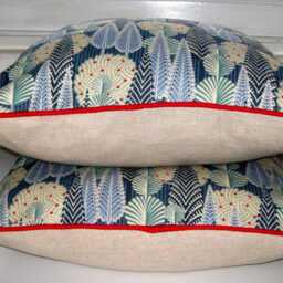 Heals 1810 Trees Cushion Cover Cressida Bell Linen Pillow, 16 Inch - thumbnail 2