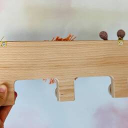 Baby Crochet Wooden Hooks, Woodland Theme Decor Hangers, Clothes Hangers For Nursery, Gift New - thumbnail 2