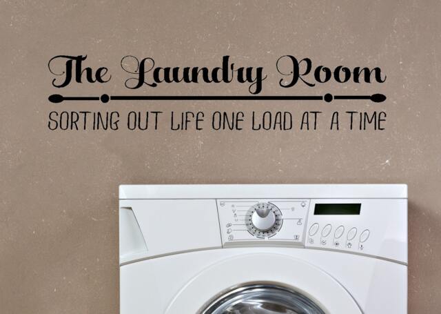 Vinyl Decal - The Laundry Room Sorting Out Life One Load At A Time Wall Decal, Home Decor, Decor - image 1