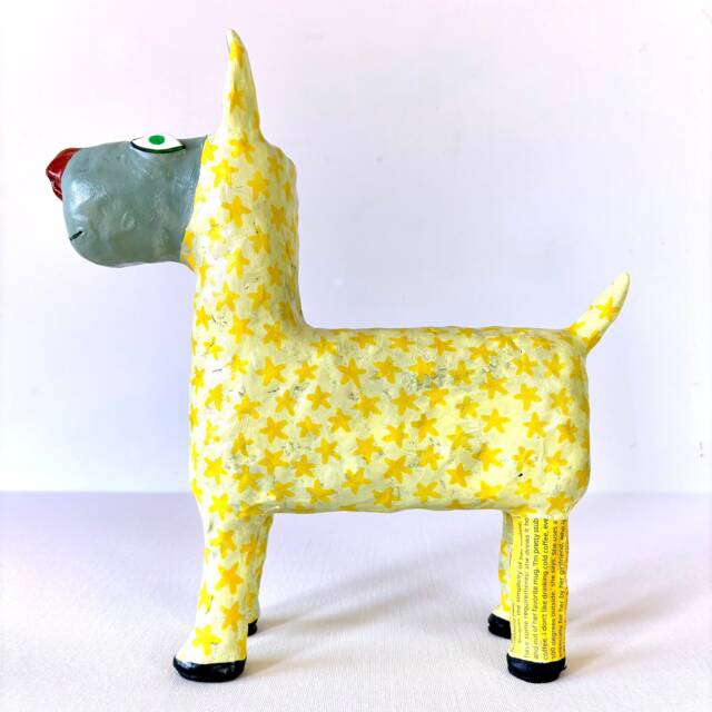 Handmade Paper Clay Animal Sculpture Brut Street Art Decor - image 1