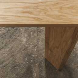 Handcrafted Oak Dining Table, Modern Industrial Furniture - thumbnail 3