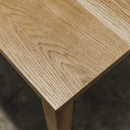 Handcrafted Oak Dining Table, Modern Industrial Furniture - thumbnail 4