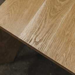 Handcrafted Oak Dining Table, Modern Industrial Furniture - thumbnail 2