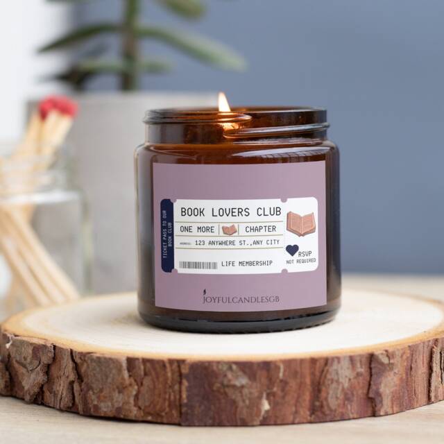 Book Lovers Soy Candle Booktok Merch, Literary Smut Readers - image 1