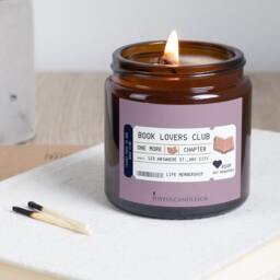 Book Lovers Soy Candle Booktok Merch, Literary Smut Readers - thumbnail 3