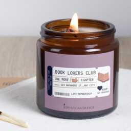 Book Lovers Soy Candle Booktok Merch, Literary Smut Readers - thumbnail 2