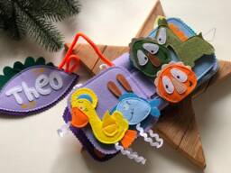 Personalised Felt Quiet Book From 6 Month To 2 Years, Educational Book, Felt Busy Book, Baby Activity Book. Activity Toys