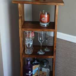 Double Wooden Wine Rack/Display Stand - Round - thumbnail 2
