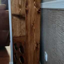 Double Wooden Wine Rack/Display Stand - Round - thumbnail 3