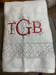 Three Initial Bath Towel - thumbnail 1