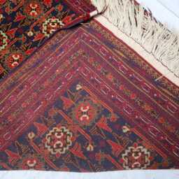 2'9x9'3 Ft Afghan Luxury Brand New Runner Rug, Handmade Chubi Turkmen Color Livingroom Area Rug, Stair Office - thumbnail 4