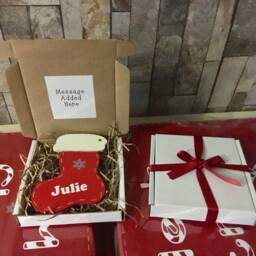 Wooden Personalised Stocking, Hanging Tree Decoration, Extra For Our Christmas Eve Boxes - thumbnail 2