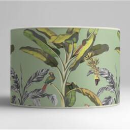 Lampshade For Table Lamp - Banana Vintage Pattern Lampshade Available As A Base Or Pendant - thumbnail 2