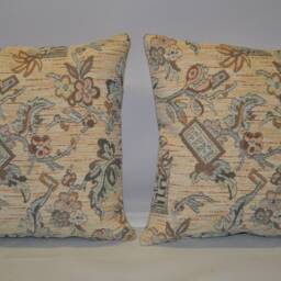 2 Aztec Design Chenille Cushions 16 - thumbnail 3