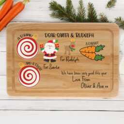 Christmas Eve Board - Personalised Santa Plate Father Treat - thumbnail 2