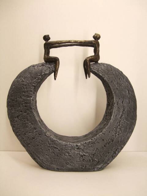 Resin & Bronze Statue Height 27 cm