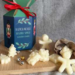 Nutcracker Christmas Candle & Wax Melts Gift Set - Festive Spice Soy in Cracker Box For Her Holiday Home Decor - thumbnail 2