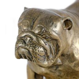 Bulldog, English Dog Wooden Base Statue, Limited Edition, Artdog - thumbnail 4