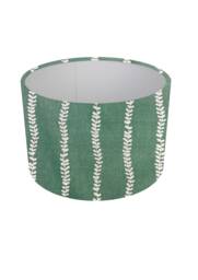 Green Floral Fabric Lampshade, Isabella Trail, Handmade Abstract Home Decor - thumbnail 1