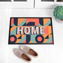 Personalised Retro Pattern Doormat - thumbnail 3