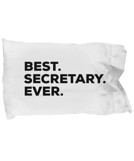 Secretary Pillow Case, Gifts For , Best Ever, Pillowcase
