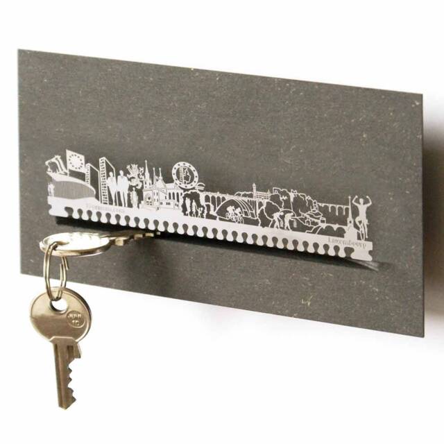 Luxembourg Skyline Key Rack - Modern Home Decor, Travel Souvenir - image 1