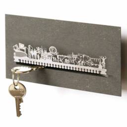 Luxembourg Skyline Key Rack - Modern Home Decor, Travel Souvenir - thumbnail 1