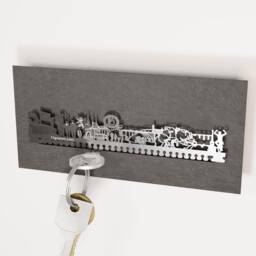 Luxembourg Skyline Key Rack - Modern Home Decor, Travel Souvenir - thumbnail 2