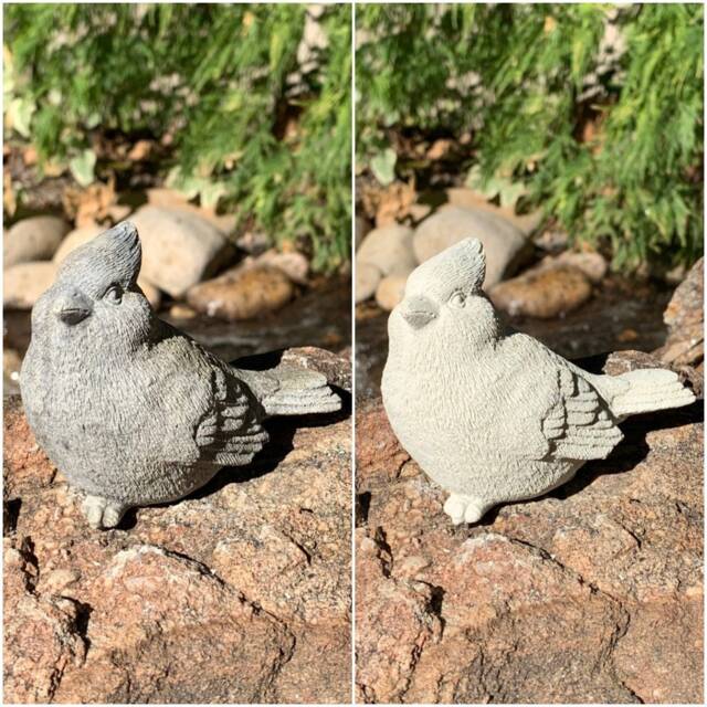 Handmade Cardinal Cement Figurine - image 1