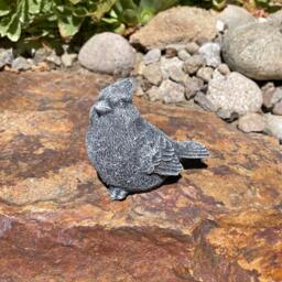 Handmade Cardinal Cement Figurine - thumbnail 3