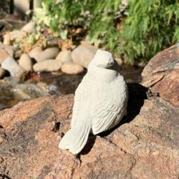 Handmade Cardinal Cement Figurine - thumbnail 4