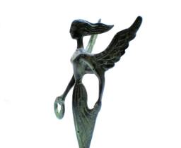 Bronze Goddess Nike - Victory , Sculpture Greek Nike, Metal Art History & Mythology , Sculpture - thumbnail 1