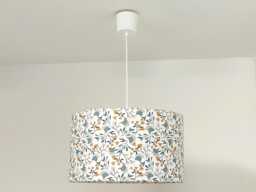 Lampshade - Pendant Light Tube Lamp Or Wall Sconce With Exotic Tropical Flowers & Birds Decorative Idea Christmas Birthday Gift - thumbnail 1