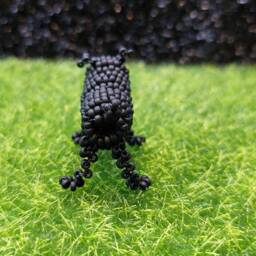 Hand Beaded Adult Black Pug Ideal Gift For Birthday, Christmas Or Stocking Filler - Black Puppy Also Available On Seperate Listing - thumbnail 2