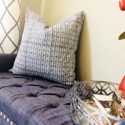 26x26 Euro Covers Gray/ Grey Shams/ Covers/ Bed Pillows/ Decorative Pillows /Grey Pillow Cushion/Block Printed - thumbnail 3