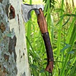 Viking Axe, Carbon Steel Personalized Axe in Hand Forged For Wall Decoration, Custom Made Camping, Axe - thumbnail 2