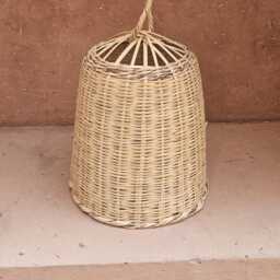 Wicker Boho Pendant Light, Straw Lampshade - thumbnail 4