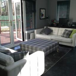Large Contemporary Upholstered Footstool/Coffee Table - 1M X - thumbnail 3